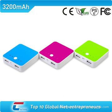 3200mAh external charger with double USB outputs